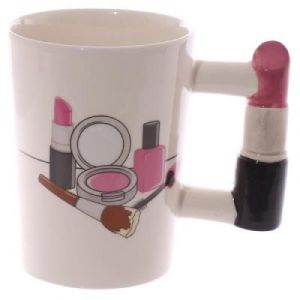 Puckator Mug à anse en forme de rouge à lèvres
