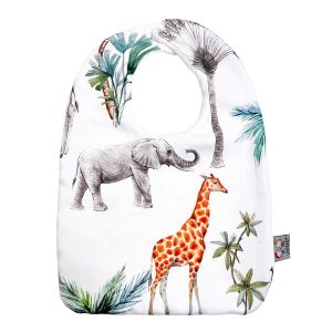 Sevira Kids Bavoir en coton, Safari