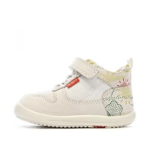 Kickers Baskets Hautes Beige Fille Bottillon