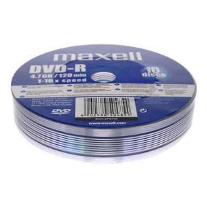 Maxell 504854 - 10 DVD-R 4.7 Go 16x spindle