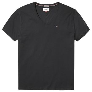 Tommy Jeans Homme Original Jersey T-Shirt Manches Courtes Noir (Tommy Black 078) Small