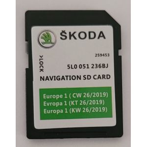 Navitech Carte SD Europe - Navigation AS -SKODA Discover Media 2 MIB2 - v12 - 5L0051236BJ