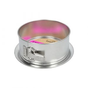 Birkmann 889101 Moule à charnière en fer blanc durable, avec fond plat, sans PFOA et PFOS, diamètre : 20 cm, anneau extra haut, argenté