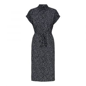 Only Robe Midi Manche Courte Hannover 40 Black / Aop Confetti