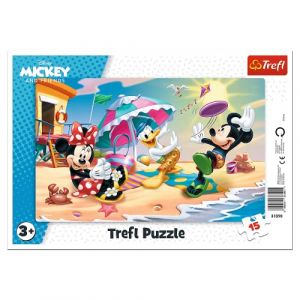 Trefl Amis 15 Pi Ces Pour Les Enfants Partir De 3 Ans Puzzle 31390 Disney Mickey Mouse And Boyfriends