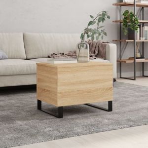 VidaXL Table basse Ch&ecirc;ne sonoma 60x44,5x45 cm Bois d'ing&eacute;nierie