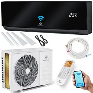 Image de Kesser - Climatisation set r&eacute;versible - Climatiseur avec fonction WiFi/Application - Refroidissement a++/ Chauffage a+, Fluide r&eacute;frig&eacute;rant R32