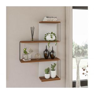 &Eacute;tag&egrave;re murale CAMBEL 96x64 cm marron