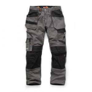 Scruffs Pantalon de travail Trade Holster, graphite, taille 40, longueur 79 cm