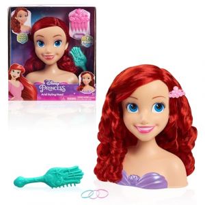 Just Play Tête à coiffer - Disney - Ariel - 20 cm - 3 accessoires - Pour enfants à partir de 3 ans