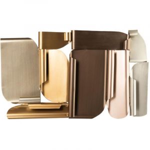 Amadeus D&eacute;coration murale Ingrid en m&eacute;tal 78 x 47 cm