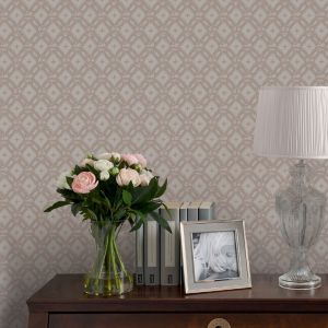 Laura Ashley Papier peint intissé Whitebrook Dove 1005 x 52cm Beige grisé - Beige