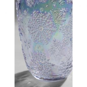 Kare Design Verres &agrave; eau Ice Flowers violets set de 6