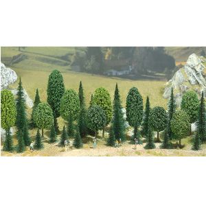 Image de Busch Modélisme : Végétation - Assortiment de 35 arbres et sapins