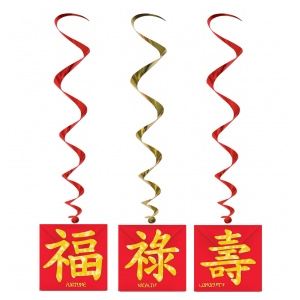 Image de 3 suspensions Nouvel an Chinois