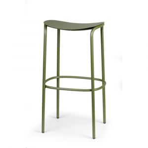 Tabouret design en métal vert