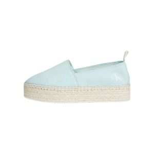 Calvin Klein Jeans Espadrilles Femme Plateforme, Turquoise (Blue Glass), 38