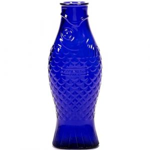 Serax Bouteille poisson 85 cl - Fish & Fish - bleu cobalt