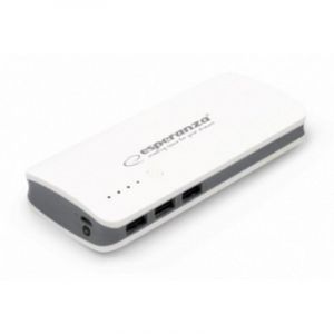 Esperanza Batterie externe EMP106WE Radium 8000 mAh Gris Blanc 3 ports USB