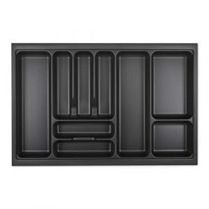 Orga-Box I Range-couverts 719 x 473 gris lave avec structure perlée pour Tandembox Antaro/Intivo et ModernBox dans armoire de 80 cm