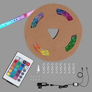 Image de Briloner Leuchten - Bande LED extérieure 10m, bande LED RGBW, IP44, télécommande, changement de couleur, dimmable, revêtue de silicone, peut être raccourcie