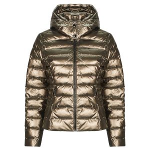 Morgan Doudoune m&eacute;tallis&eacute;e &agrave; capuche couleur bronze femme - Taille 36