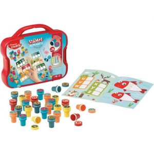 Heller Mallette de 26 tampons alphabet