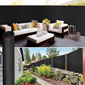 Idmarket Brise Vue renforcé 1,8 x 10 m Noir 220 GR/m² Luxe Pro