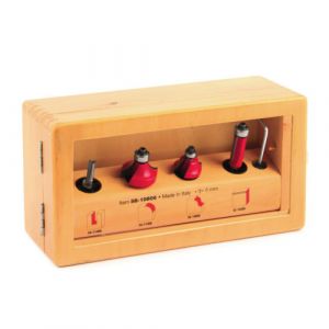 Coffret bois 4 fraises défonceuse FREUD - BOSCH - F03FR02255