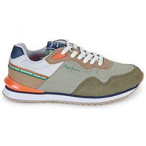 Pepe Jeans Baskets basses enfant LONDON JUMP B Kaki - Taille 36,37,38,39,32,33,34,35