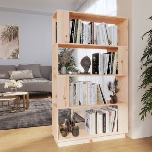 VidaXL Bibliothèque/Séparateur de pièce 80x25x132 cm Pin solide