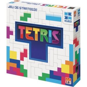 Megableu Tetris - Jeu de société - Jeu de stratégie - Puzzle- Jeu bilingue Français Néerlandais - Jeu Famille - Dès 8 Ans