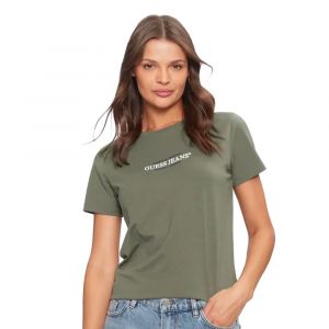 Guess T shirt American Femme Kaki