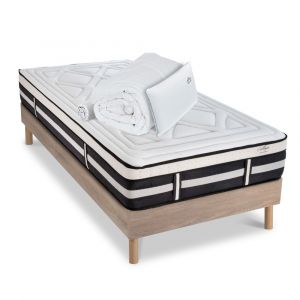 Matelas Calliope Mousse Haute densit&eacute; Accueil M&eacute;moire de forme+ sommier + accessoires - 90 x190 cm