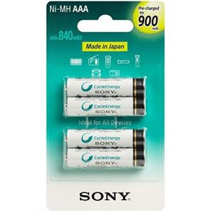 Image de Sony Piles Rechargeables 4X - AAA - 900 mAh