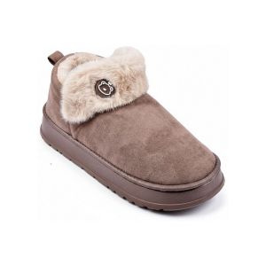 Ozabi Chaussons Pantoufles charentaises montantes MU10162 MARRON