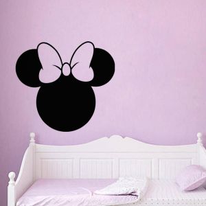 Ambiance Sticker Ardoise Tableau Noir - Stickers Muraux Adhésif Effaçable - Silhouette Souris - H30 x L35 cm