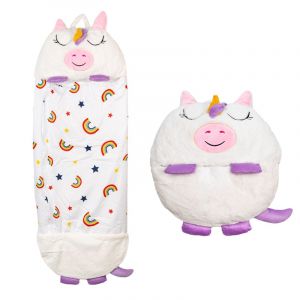 Dam Sac de couchage convertible en coussin, pour enfants, cerdicornio.