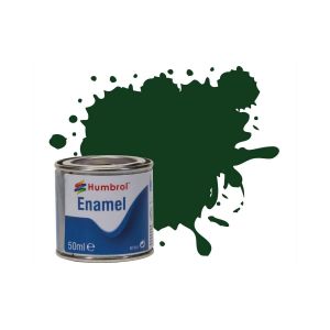 Humbrol Peinture N&deg;3 Vert Brunswick - Brillant : Enamel : 50 ml