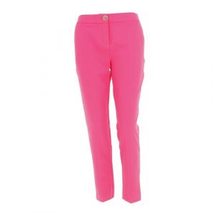 Morgan Pantalon city ajusté 7/8ème à pinces rose femme - Taille 42