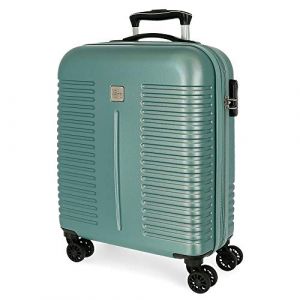 Roll road India Valise Trolley Cabine Vert 40x55x20 cms Rigide ABS Serrure à combinaison 37L 2,6Kgs 4 roues doubles Extensible Bagage à main, Turquoise