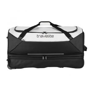 Travelite Sac de Voyage &agrave; roulettes en mat&eacute;riau imperm&eacute;able, Bagage Souple Basics avec Soufflet, 70 cm, 98-119 litres, Blanc., Rollenreisetasche 70 cm, Sac de Voyage &agrave; roulettes en mat&eacute;riau