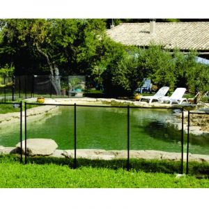 Aqualux Barrière souple piscine module 3.2 mètres, clôture de sécurité nora noire