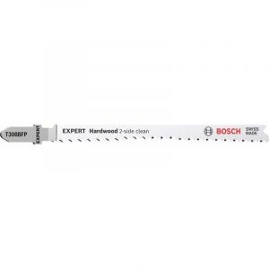 Bosch Lame de scie sauteuse EXPERT 'Hardwood 2-side clean' T 308 BFP, 2 pces 2608901714