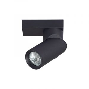 EDO Plafonnier FALGA 1, 1 Spot Noir Orientable, &Eacute;clairage de Plafond, Luminaire Plafonnier: Pour Luminaires Int&eacute;rieur, Luminaire Downlight 230V Spot LED pour Salon et Chambre &agrave; Coucher EDO777441