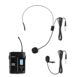 Power Dynamics PD220BP Émetteur de Poche Sans Fil UHF avec Micro Casque et Micro Cravate – 160 Canaux