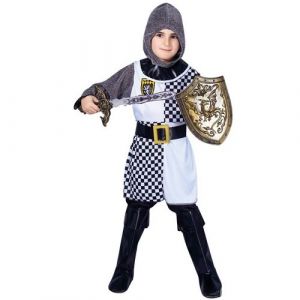 Ruedelafete D&eacute;guisement enfant chevalier gris taille 10/12 ans