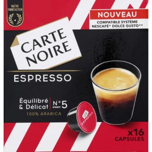 Carte Noire Capsules Espresso n°5 équilibré & délicat