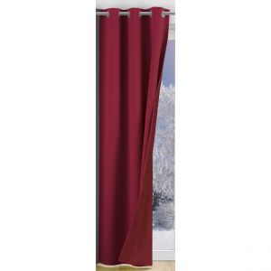 Les Ateliers du Linge Rideau isolant - Lie de vin 135 x 260