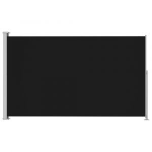 Auvent paravent store brise-vue lat&eacute;ral r&eacute;tractable de patio jardin terrasse balcon protection visuelle &eacute;cran 180 x 300 cm noir 02_0007331